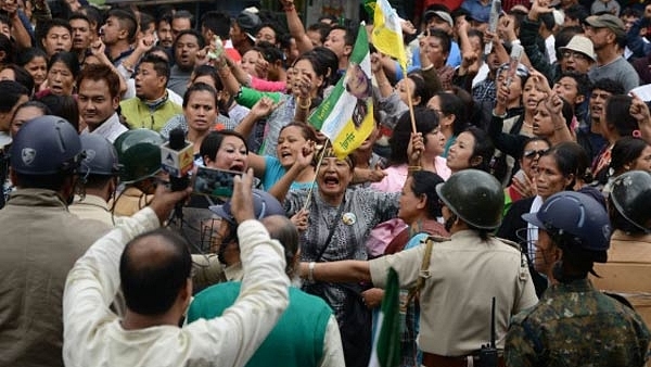 Protest in Darjeeling (ANI)