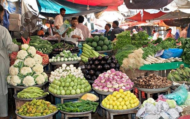 A vegetable market