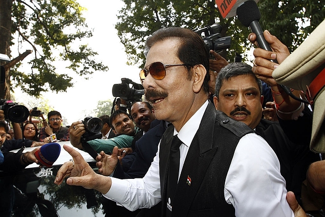 Sahara Group boss Subrata Roy. (Arun Sharma/Hindustan Times via GettyImages)