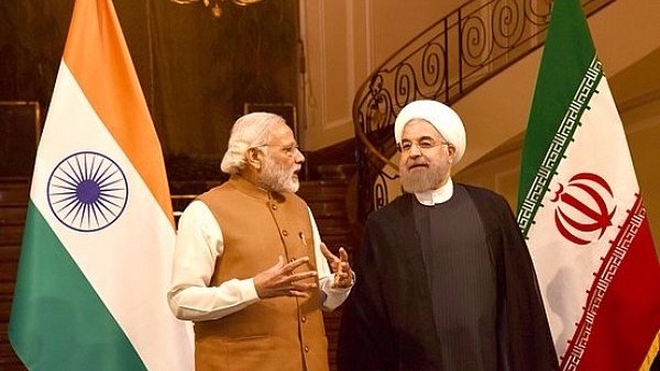 Prime Minister Narendra Modi with the President of Iran, Hassan Rouhani, in Jomhouri Building, Saadabad Palace, Tehran on 23 May 2016. (Narendra Modi/Flickr)