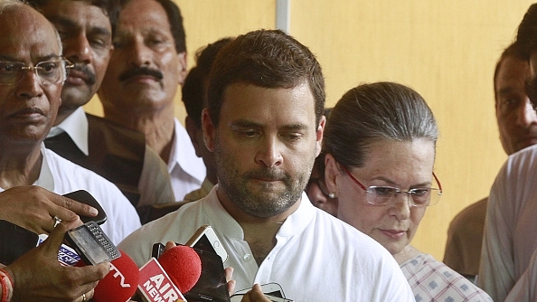  Congress Vice President Rahul Gandhi with Congress President Sonia Gandhi (Sanjeev Verma/Hindustan Times via Getty Images)