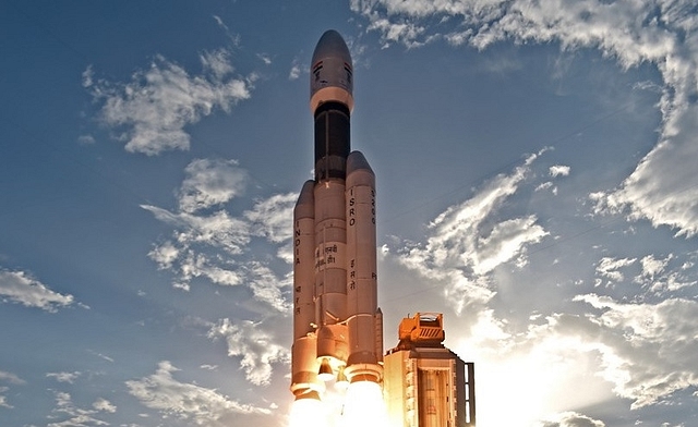 A side view of the GSLV-Mark III. (ISRO)



