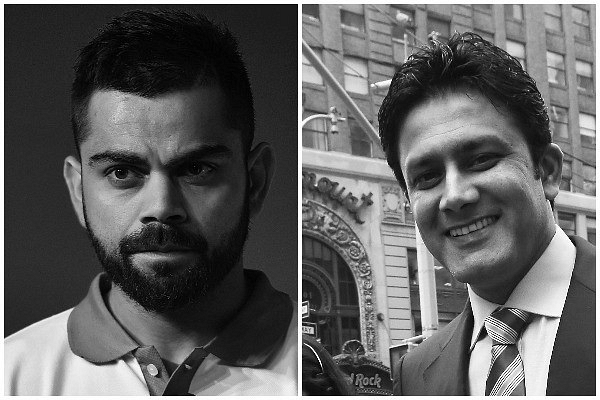 Virat Kohli (Left) and Anil Kumble (Right)