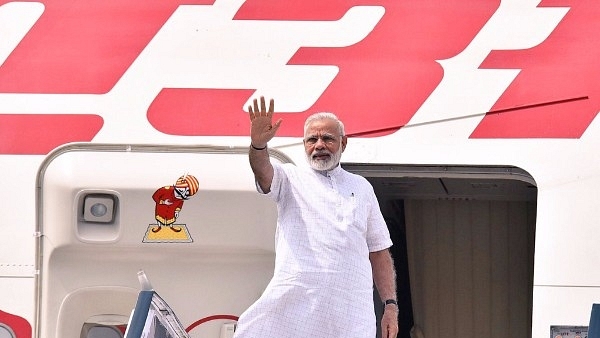 Prime Minister Narendra Modi departing for Israel on an important visit. (@MEAIndia/Twitter)