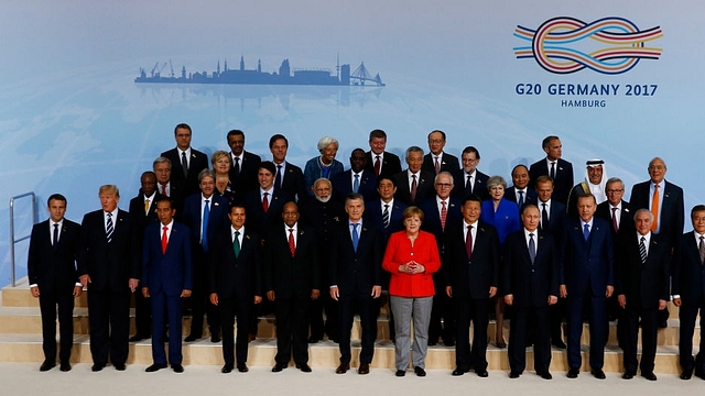 Global leaders on the first day of the G20 economic summit in Hamburg, Germany. (Morris MacMatzen/GettyImages) &nbsp;