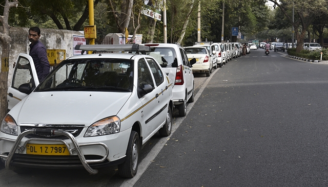 Ola and Uber Cabs in Delhi (Sushil Kumar/Hindustan Times via Getty Images)