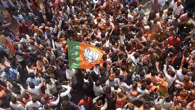 BJP supporters (Arvind Yadav/Hindustan Times/Getty Images)