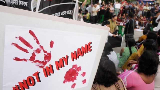 ‘Not in my name’ protest (Samir Jana/Hindustan Times via Getty Images)&nbsp;