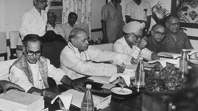 

The stellar group of policy economists. (SN Sinha/Hindustan Times via GettyImages)
