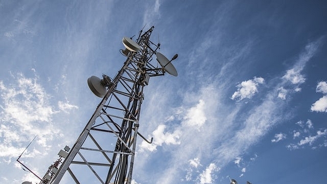 Representative image of a telecom tower.