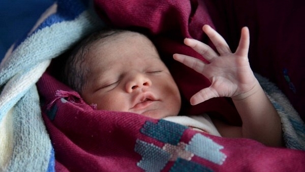 A new-born baby at a government hospital in Amritsar (NARINDER NANU/AFP/Getty Images)