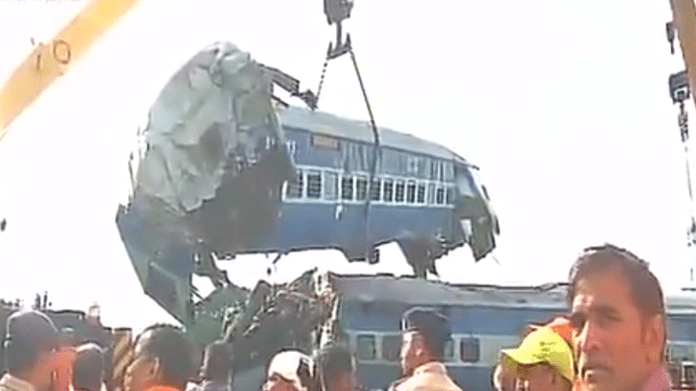 Train derailment site (@ANI/twitter.com)&nbsp;