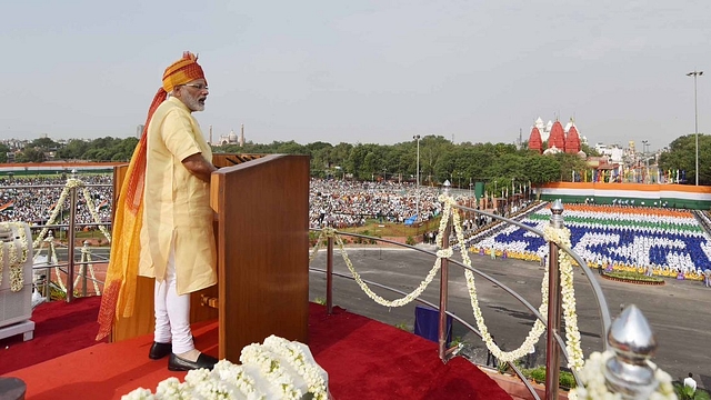 

Prime Minister Narendra Modi at the Red Fort in Delhi. (Getty Images)