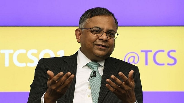 Tata Sons chairman N Chandrasekaran. (PUNIT PARANJPE/AFP/GettyImages)