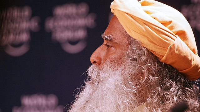  Sadhguru Jaggi Vasudev, founder of Isha Foundation in India listens during an interactive session on the last day of the World Economic Forum 28 January 2007 in Davos. (JOEL SAGET/AFP/Getty Images)