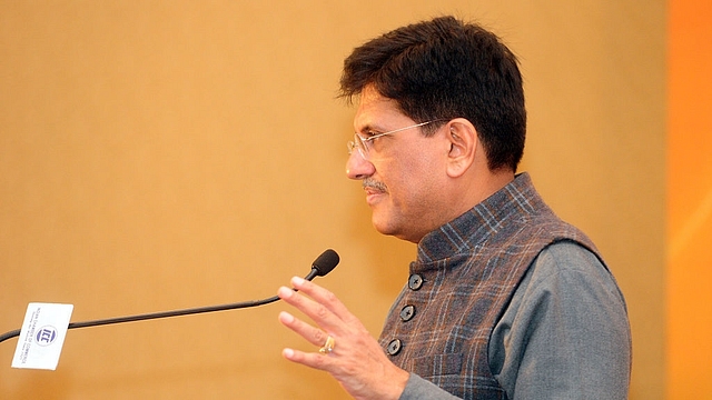 Railways Minister Piyush Goyal.  (Indranil Bhoumik/Mint via GettyImages)