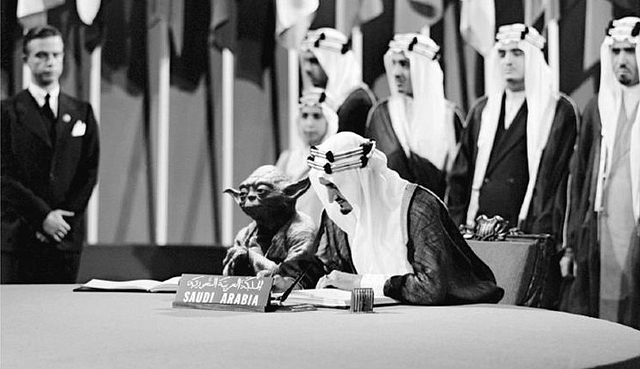  
Image created by a Saudi artist as homage to King Faisal.

