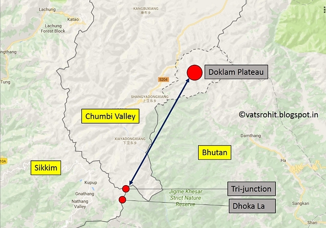 India-China-Bhutan Tri-Junction (vatsrohit.blogspot.in)