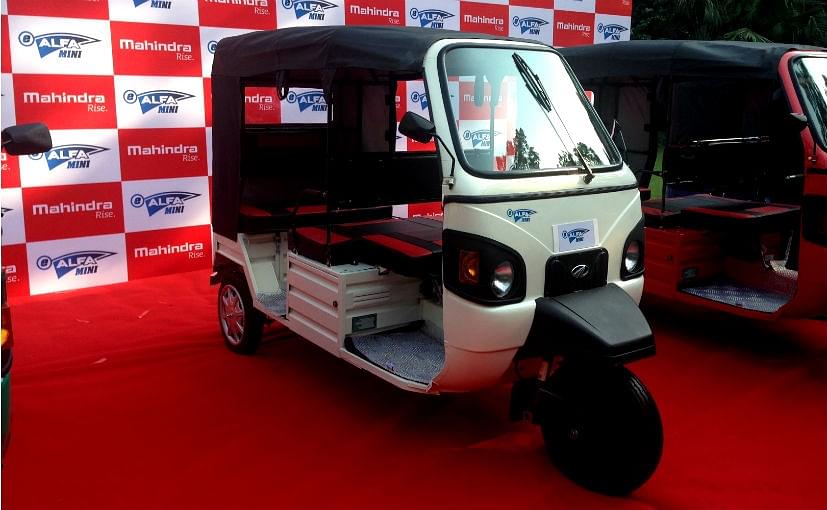 Mahindra Launches Its E-Rickshaw – E-Alfa Mini – Priced At Rs 1.12 Lakh