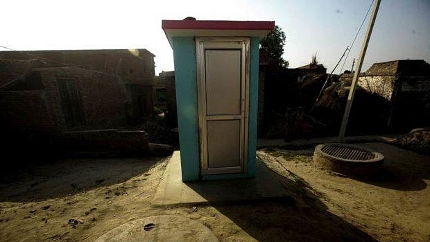 A rural toilet in India.&nbsp; (Twitter)