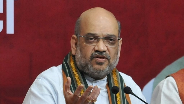 

BJP President Amit Shah  (Photo by Mujeeb Faruqui/Hindustan Times via Getty Images)