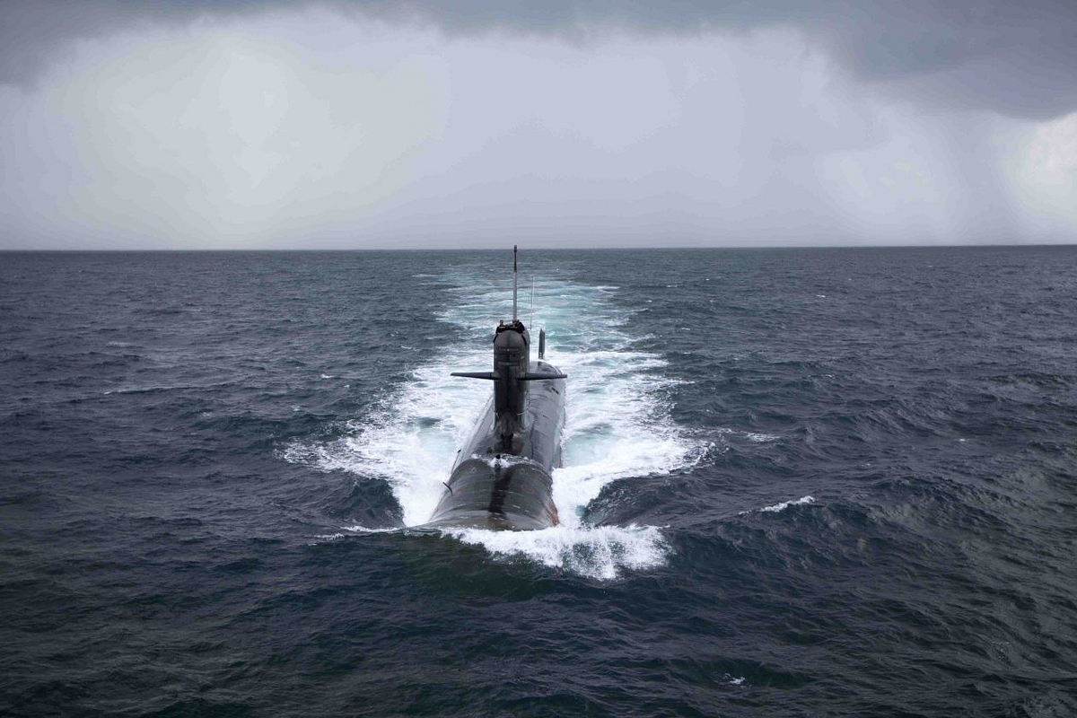  First Scorpene-Class Submarine, INS Kalvari,

Handed Over To The Navy; To Be Commissioned Soon

