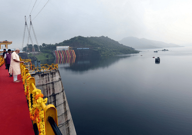 

Prime Minister Narendra Modi inaugurating a dam. (Twitter/<a href="https://twitter.com/narendramodi">@<b>narendramodi</b></a>)