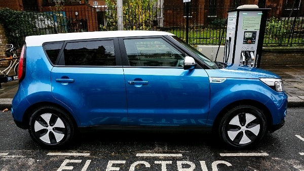 Kia Soul EV being charged in London. (Miles Willis / Stringer via Getty Images)