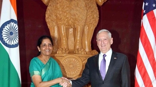 Nirmala Sitharaman and Jim Mattis (Ministry of Defence/Twitter)