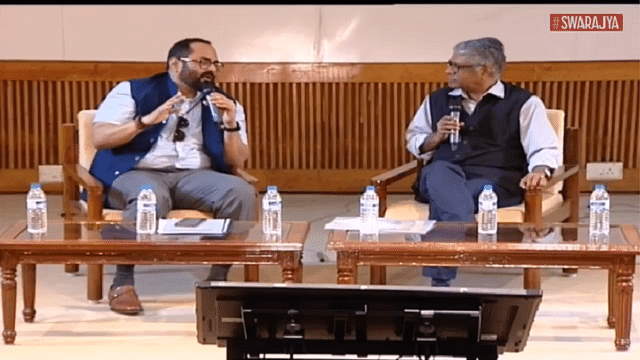 

Rajeev Chandrasekhar and R Jagannathan in conversation at Swarajya Cityscapes, 2017