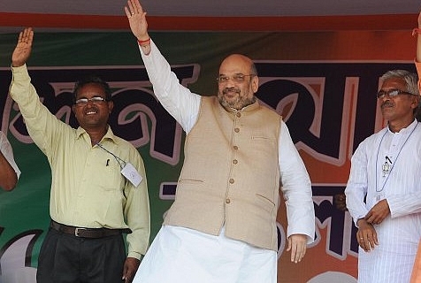 Amit Shah campaigns in West Bengal (Subhankar Chakraborty/Hindustan Times via Getty Images)