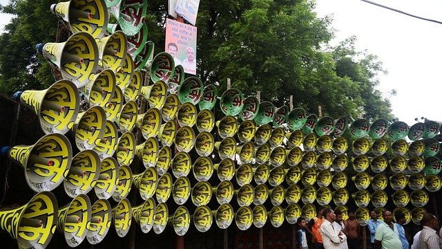 Loudspeakers in Allahabad (SANJAY KANOJIA/AFP/Getty Images)