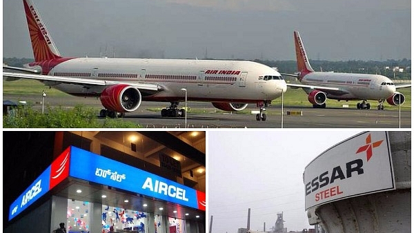 Air India, Aircel and Essar Steel.