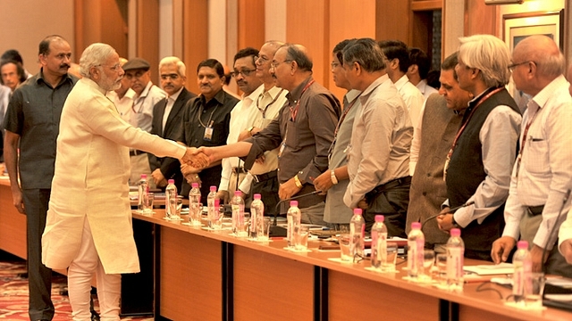 PM Modi’s meeting with aSecretaries of the Government of India. 
(narendramodi.in)