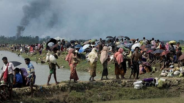 Rohingya Refugees in Ukhia along the Myanmar-Bangladesh border. (KM  ASAD/AFP/GettyImages)