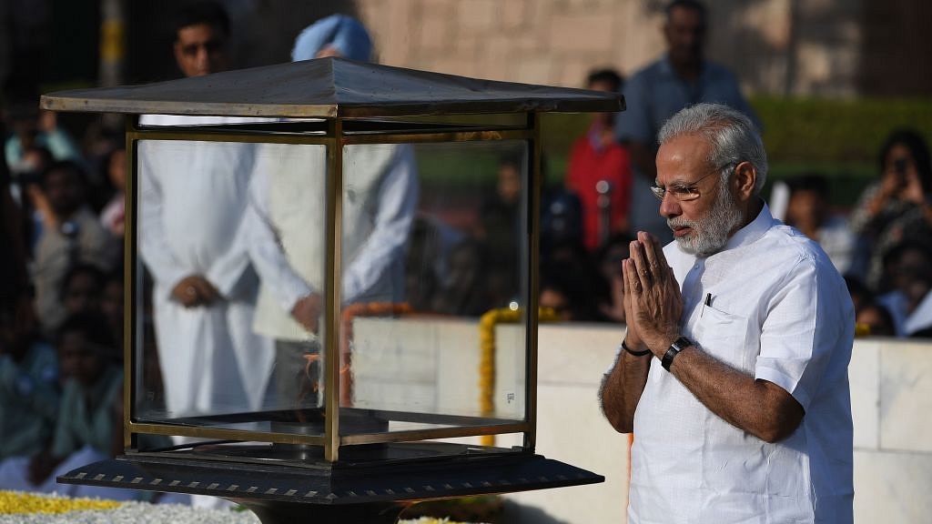 Prime Minister Narendra Modi Pays Tribute To Mahatma Gandhi At Gandhi Peace Prize Award Ceremony 