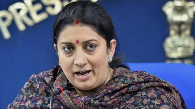 Union Women and Child Development Minister Smriti Irani 