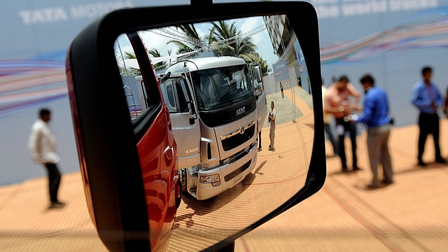 A newly launched Tata Motors World Truck on display in Mumbai. (PAL PILLAI/AFP/GettyImages)&nbsp;