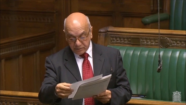 
Virendra Sharma speaking on Kashmir in  the House of Commons.

