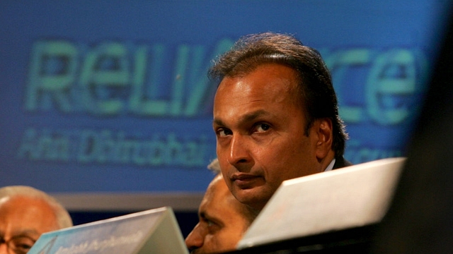 Anil Ambani at an annual general meeting of Reliance Capital in Mumbai. (Anshuman Poyrekar/Hindustan Times via Getty Images)