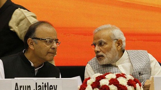  Prime Minister Narendra Modi with Finance Minister Arun Jaitley (Arvind Yadav/Hindustan Times via Getty Images)