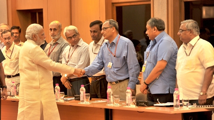 Prime Minister Narendra Modi meeting government secretaries. (PMO website)