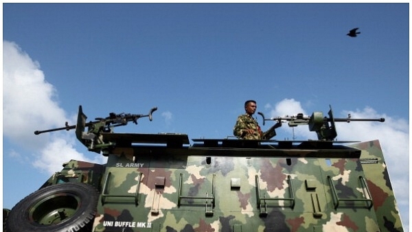 A Sri Lankan Army vehicle (Buddhika Weerasinghe/Getty Images)&nbsp;