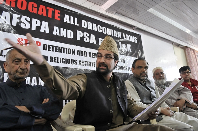 Chairman of All Parties Hurriyat Conference (APHC) Mirwaiz Umar Farooq. (Waseem Andrabi/Hindustan Times via Getty Images)