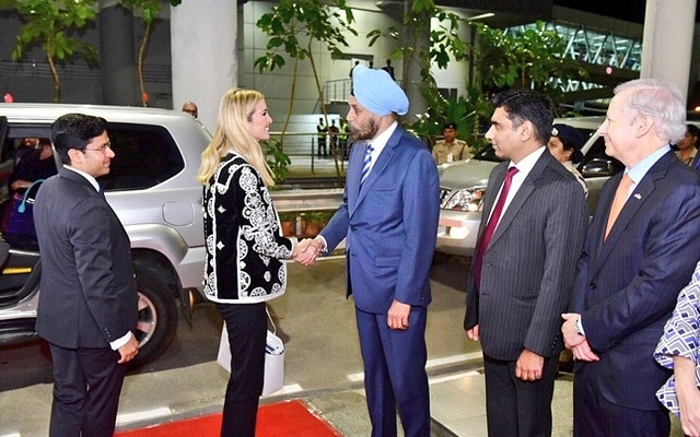 Ivanka Trump in India (Twitter/@USAmbIndia)