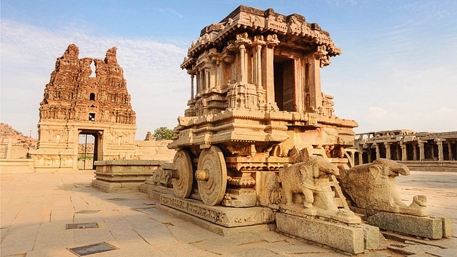 Hampi’s iconic stone chariot