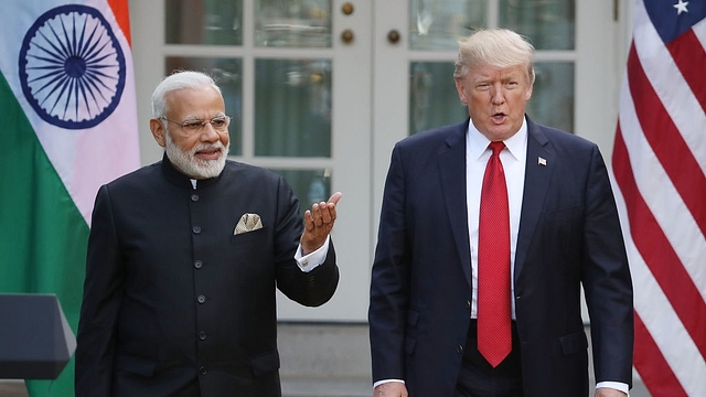 US President Donald Trump and Prime Minister Narendra Modi in Washington. (Mark Wilson/GettyImages)&nbsp;