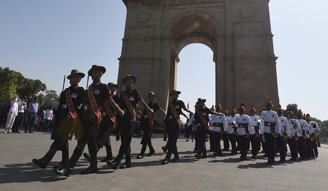 Indian Army soldiers. (Sonu Mehta/Hindustan Times via GettyImages)