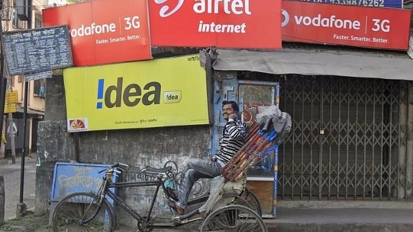 Advertisements for Vodafone, Idea and Airtel