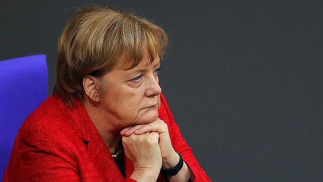 Angela Merkel attends the first Bundestag session since the collapse of government coalition talks  in Berlin, Germany. (Sean Gallup/GettyImages)